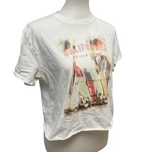 Grayson Threads Womens Medium California Golden Coast Cotton Short Sleeve Tee